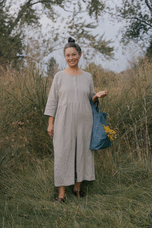 Open image in slideshow, Ranch Jumpsuit in Pebble
