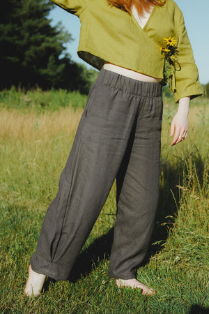 Open image in slideshow, Crescent Moon Pants (Updated) in Stone
