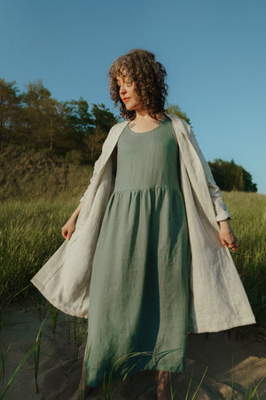 Open image in slideshow, Mariela Duster in Sand Dollar
